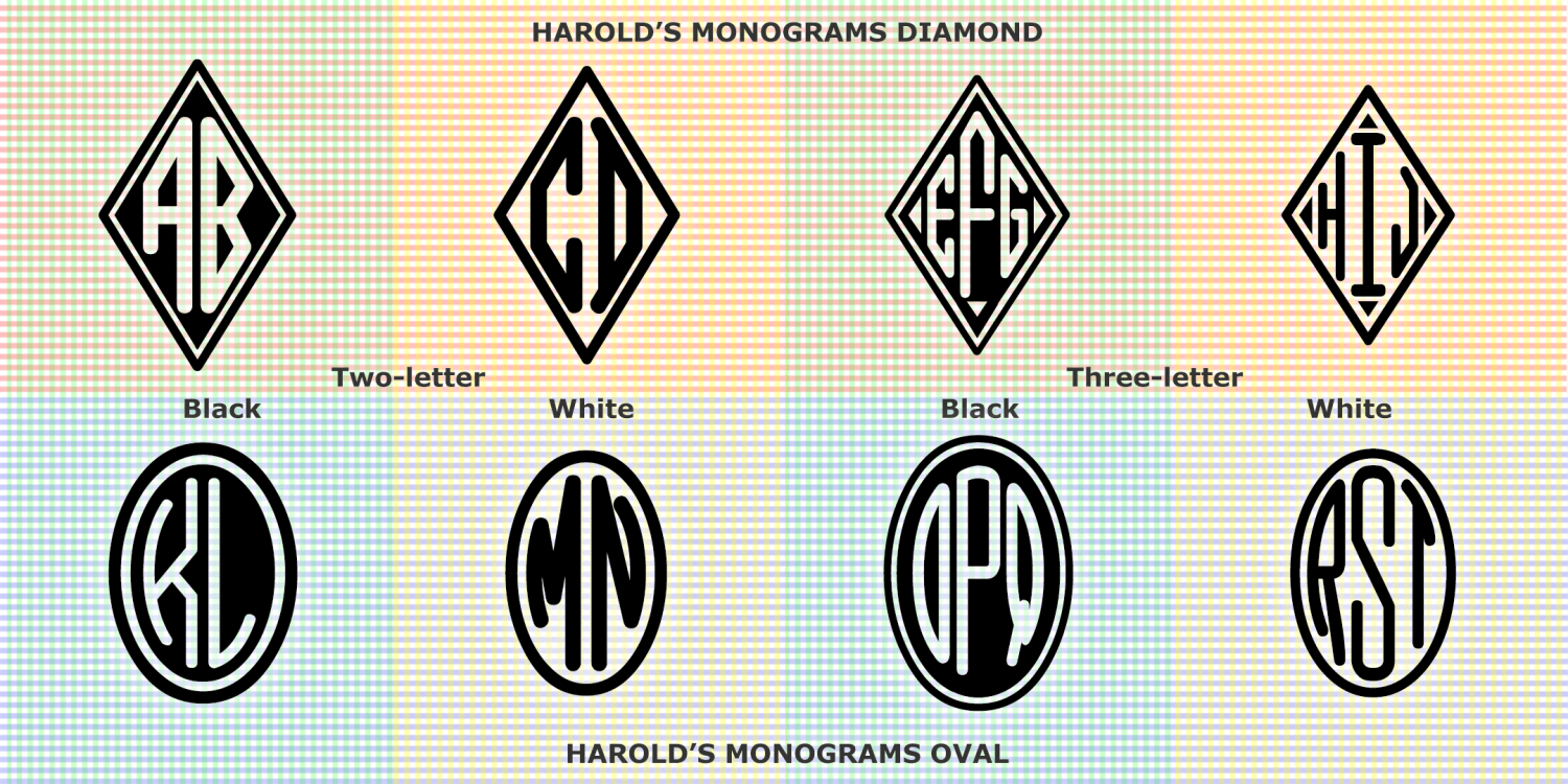Harold's Monograms Font Family Poster