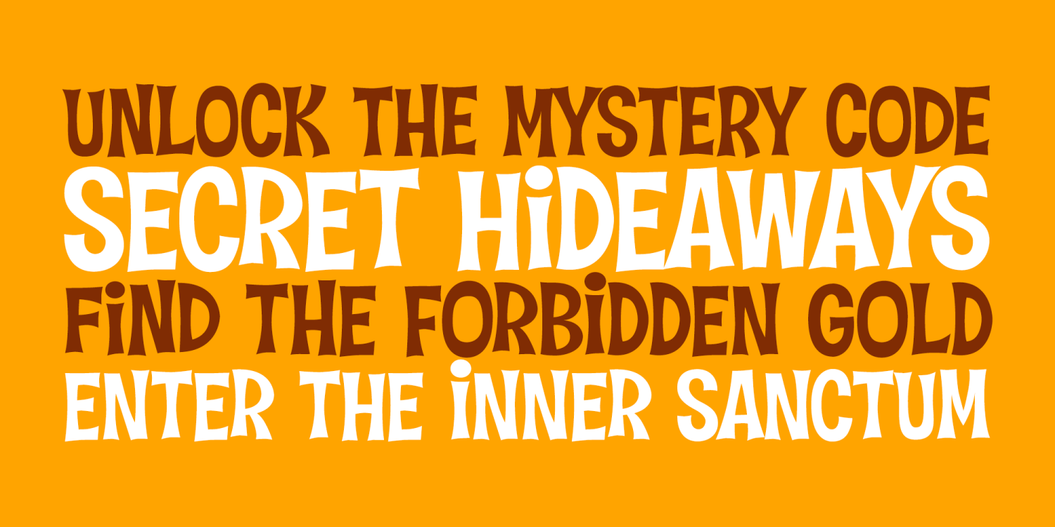 Hideaway PB Font Poster #1