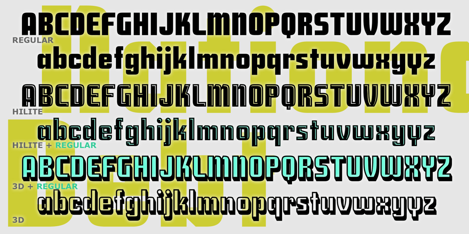 National Debt Font Family Poster