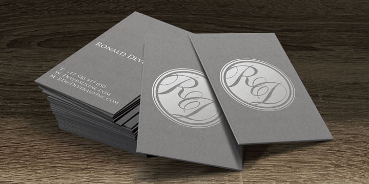 Tryst Monogram Font Poster #1