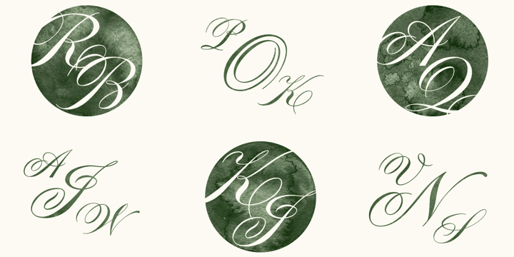Tryst Monogram Font Poster #1