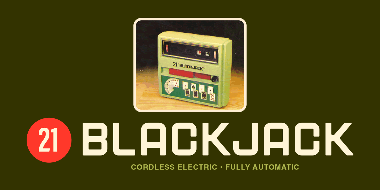 Blackjack Font Poster #1