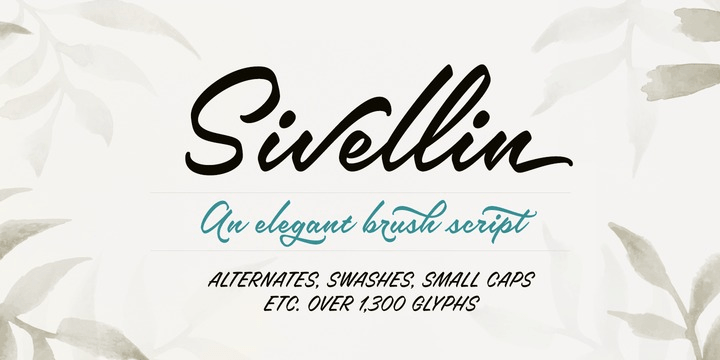 Sivellin Font Poster #1