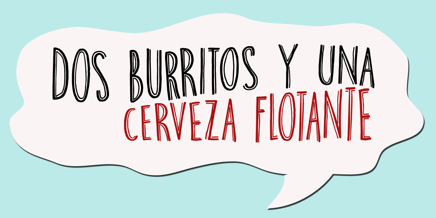 Breakfast Burrito Font Poster #1