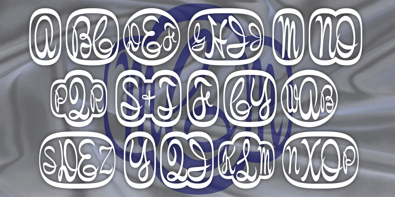 Ceremony Monograms Font Family Poster