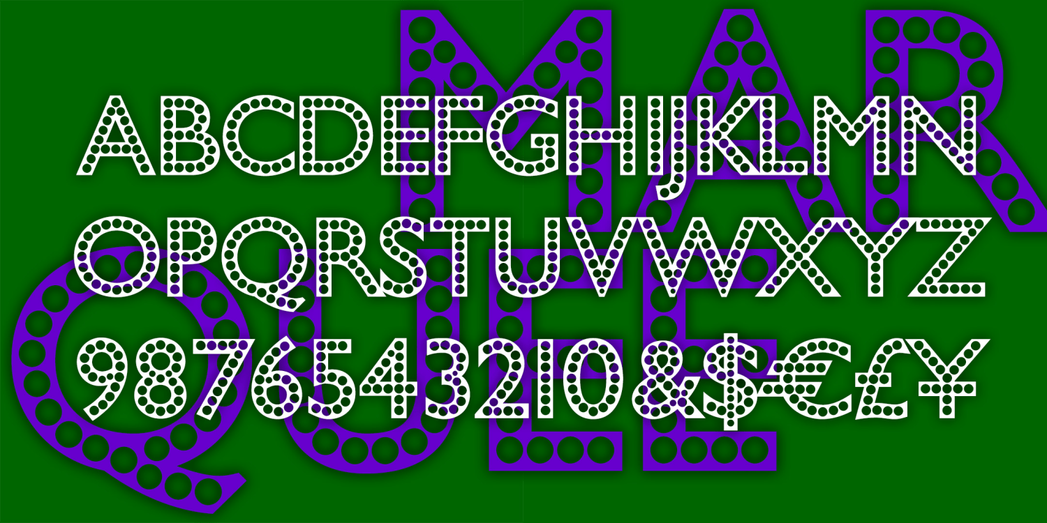Marquee Font Poster #1