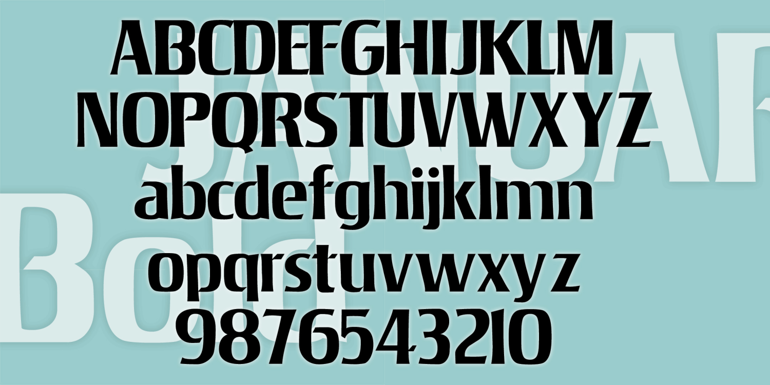 January Bold Font Poster #1