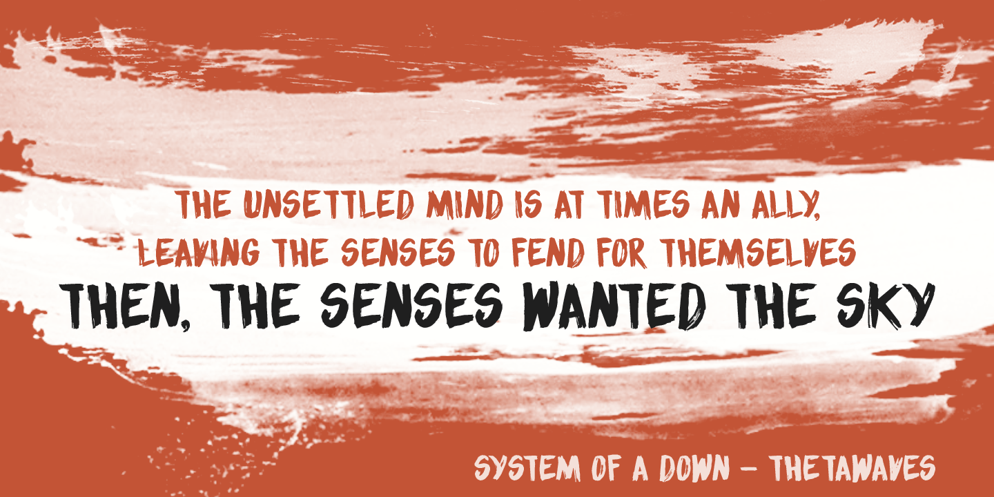 Sensory Overload Font Poster #1