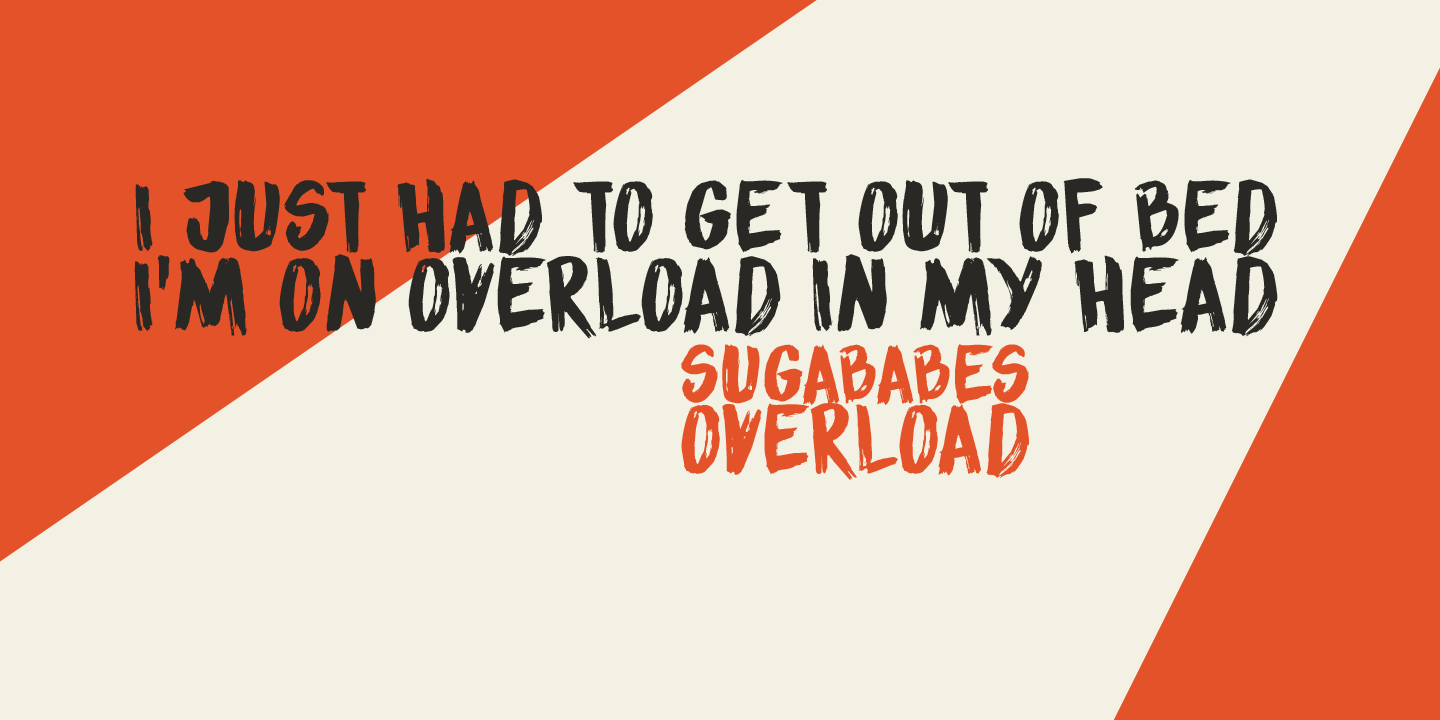 Sensory Overload Font Poster #1