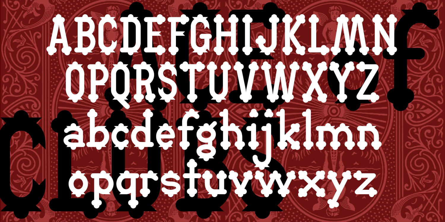 Ace Of Clubs Regular Font Poster #1