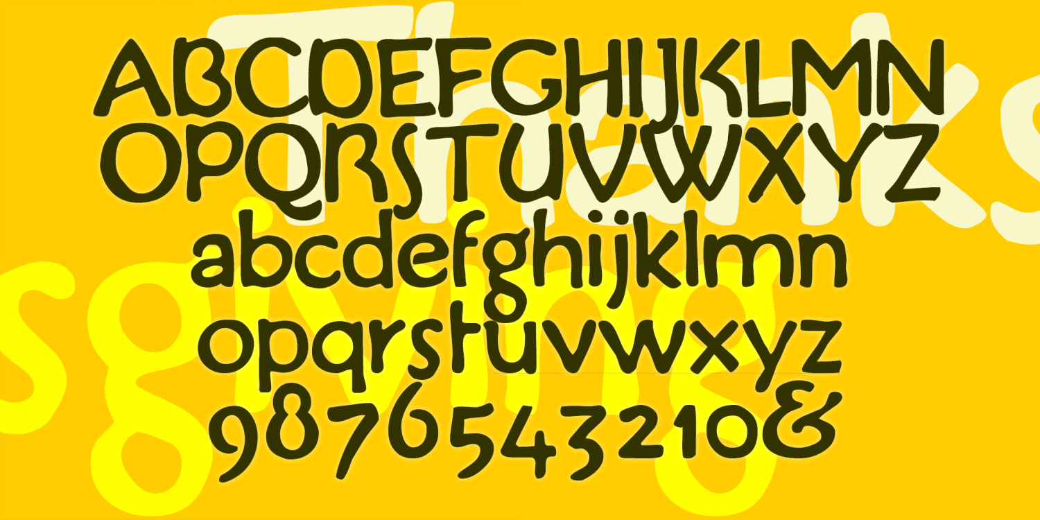 Thanksgiving Font Family Poster