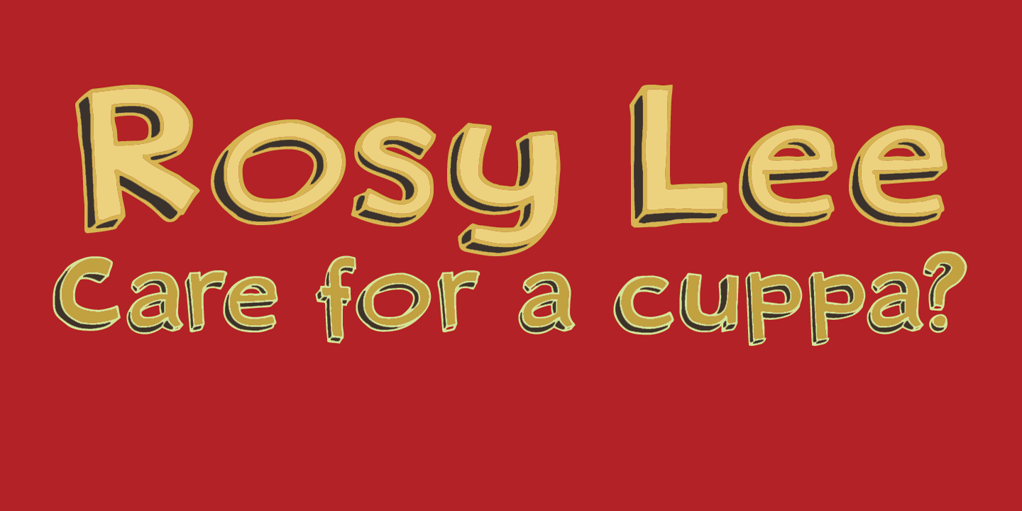 Rosy Lee Font Poster #1