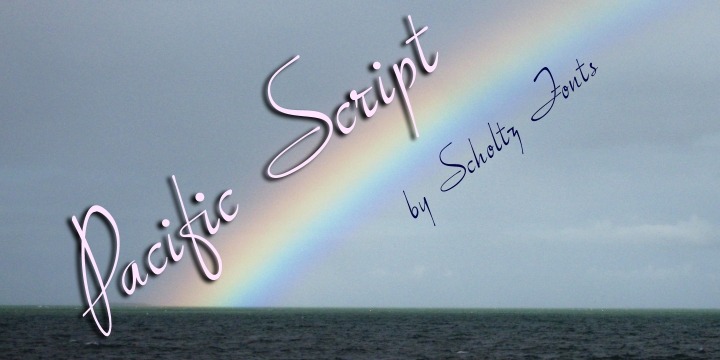 Pacific Script Poster