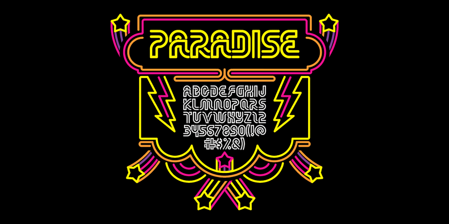 Paradise Font Poster #1