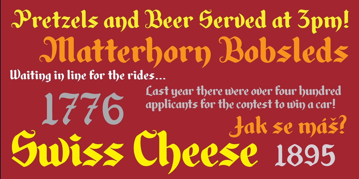 Alpengeist Font Poster #1