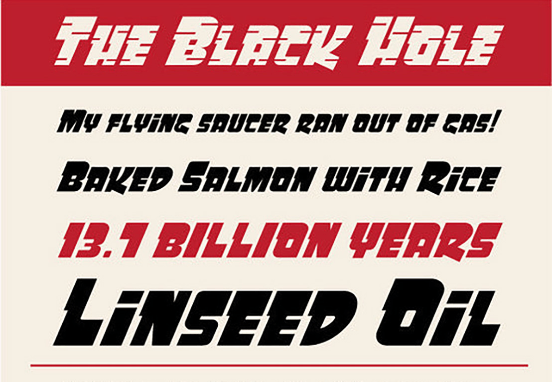 Event Horizon Font Poster #1