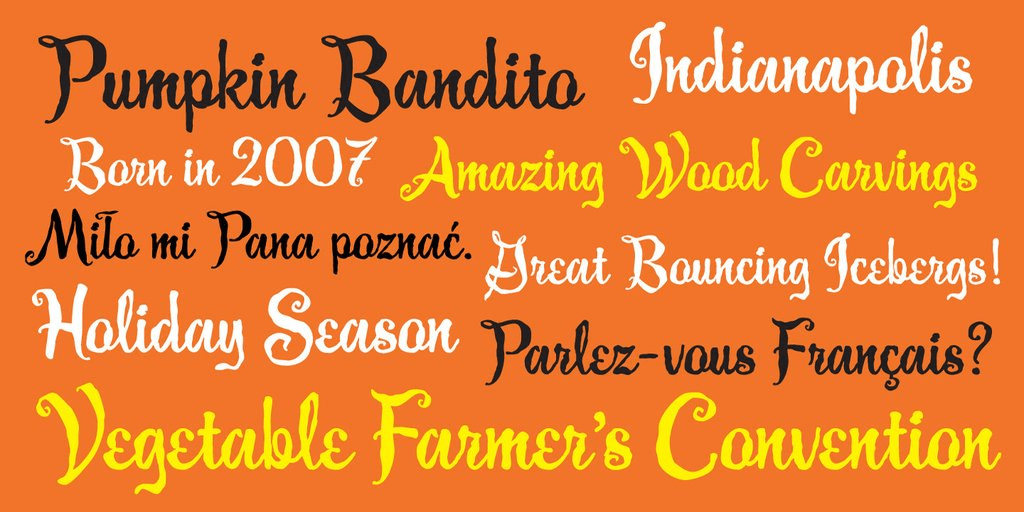 Guedel Script Font Poster #1