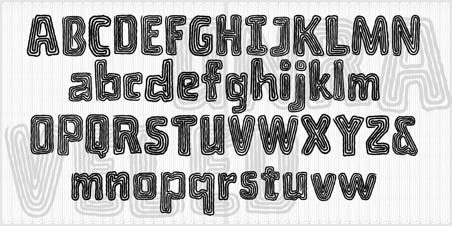 Unraveled Font Family Poster