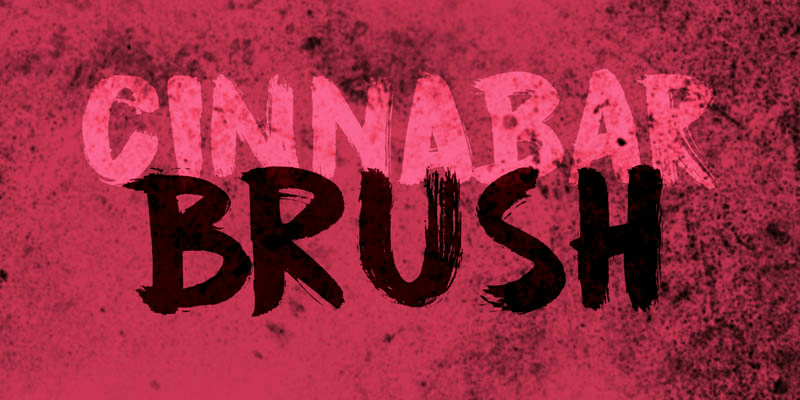 Cinnabar Brush Font Poster #1
