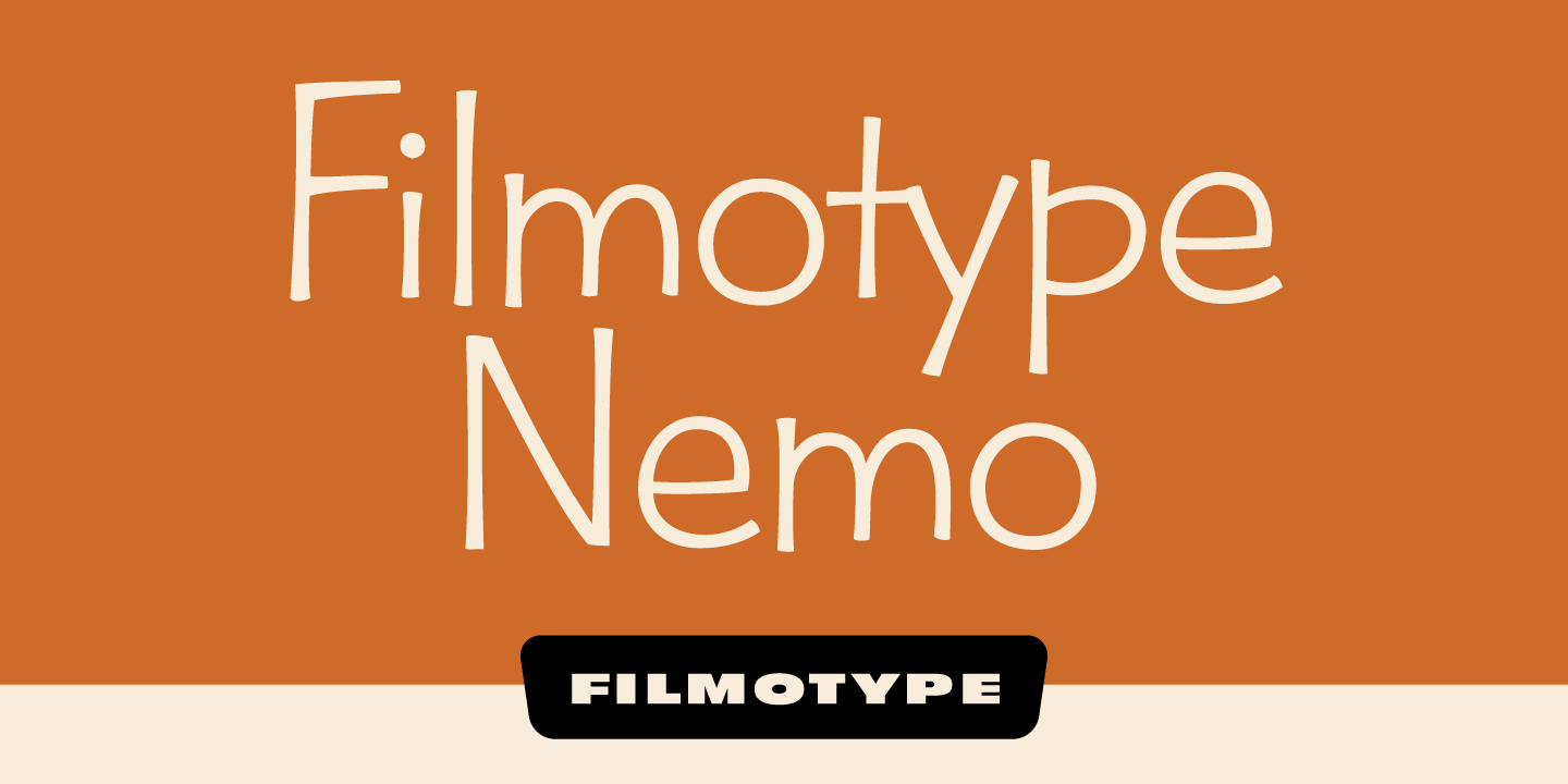 Filmotype Nemo Font Poster #1
