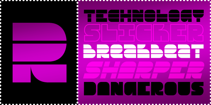 Breakbeat BTN Font Family Poster