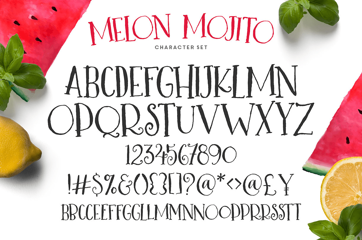 Melon Mojito Font Poster #1
