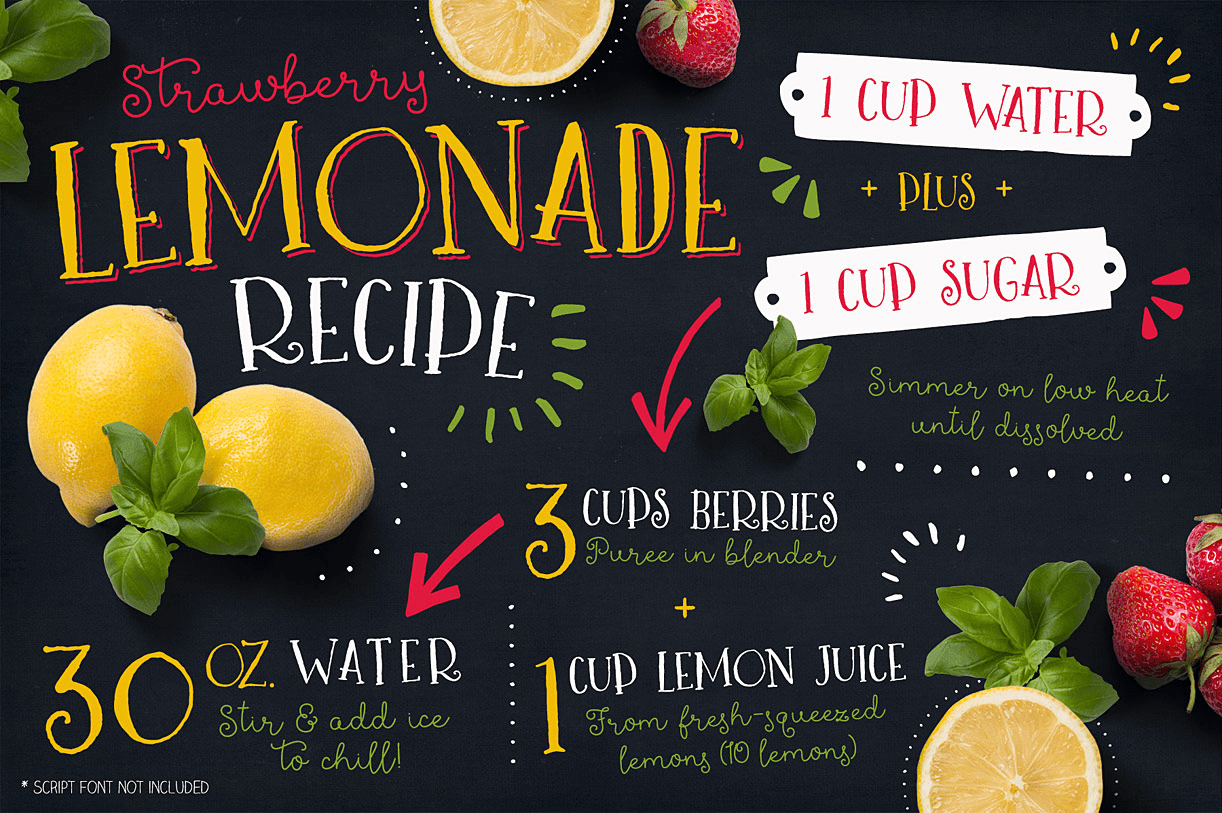 Melon Mojito Font Poster #1