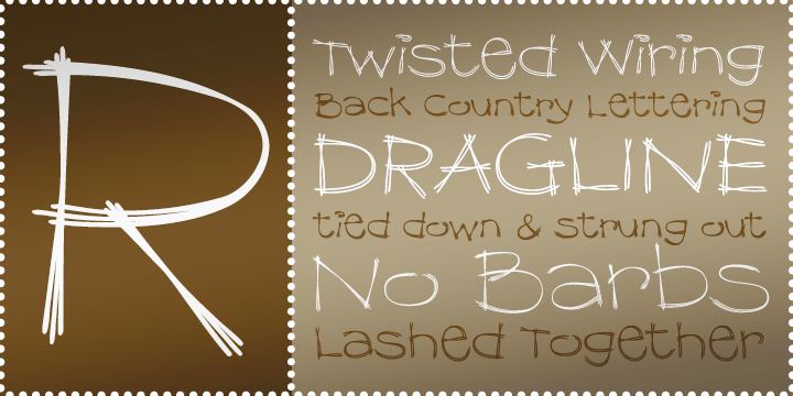 Dragline BTN Font Family Poster