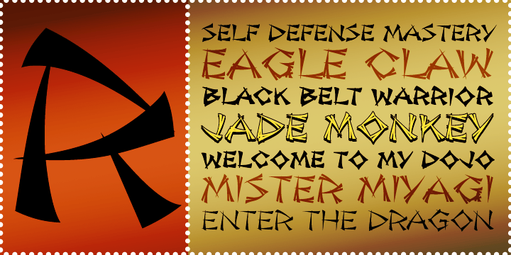 Jade Monkey BTN Font Family Poster