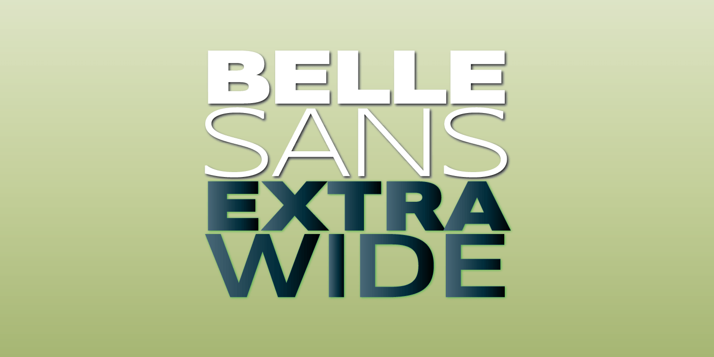 Belle Sans Extra Wide Poster