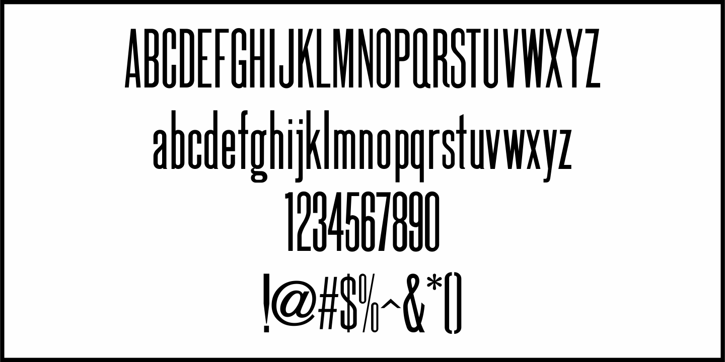 County Clerk Font Poster #1