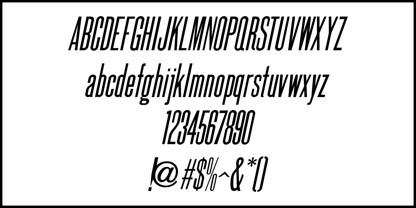 County Clerk Font Poster #1