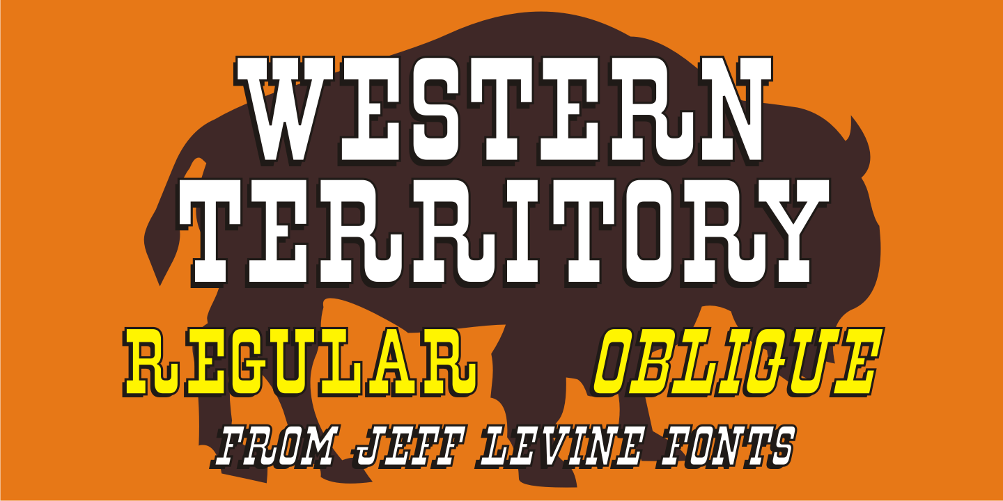 Western Territory Font Poster #1
