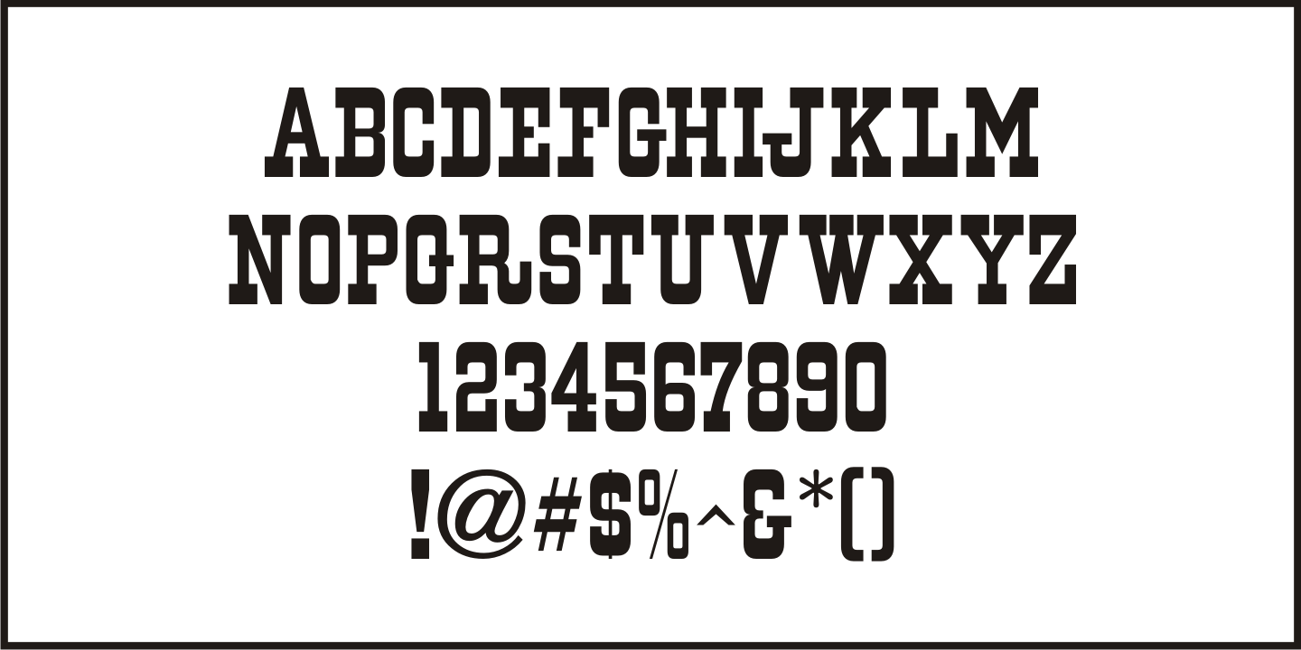Western Territory Font Poster #3