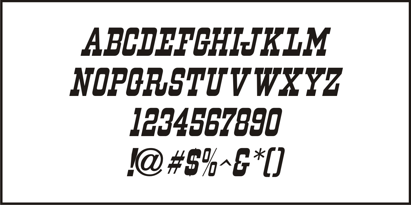 Western Territory Font Poster #5