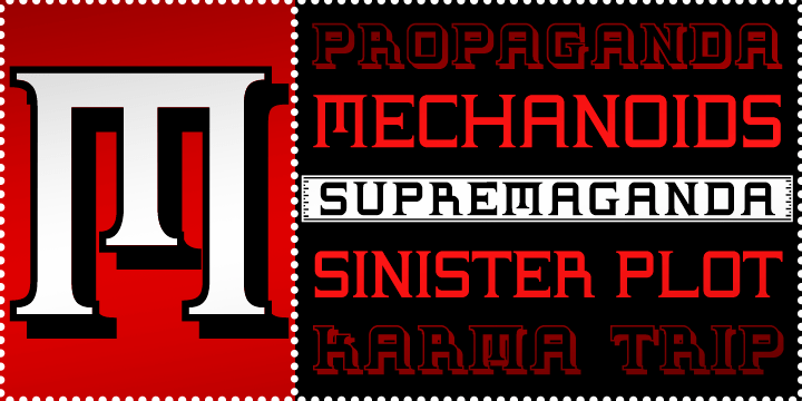 Supermaganda BTN Font Family Poster