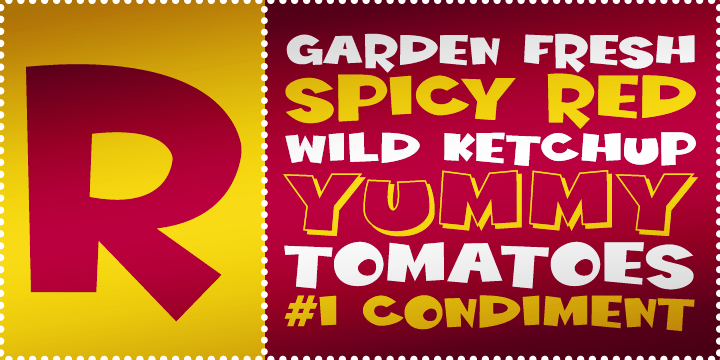 Wild Ketchup BTN Font Family Poster