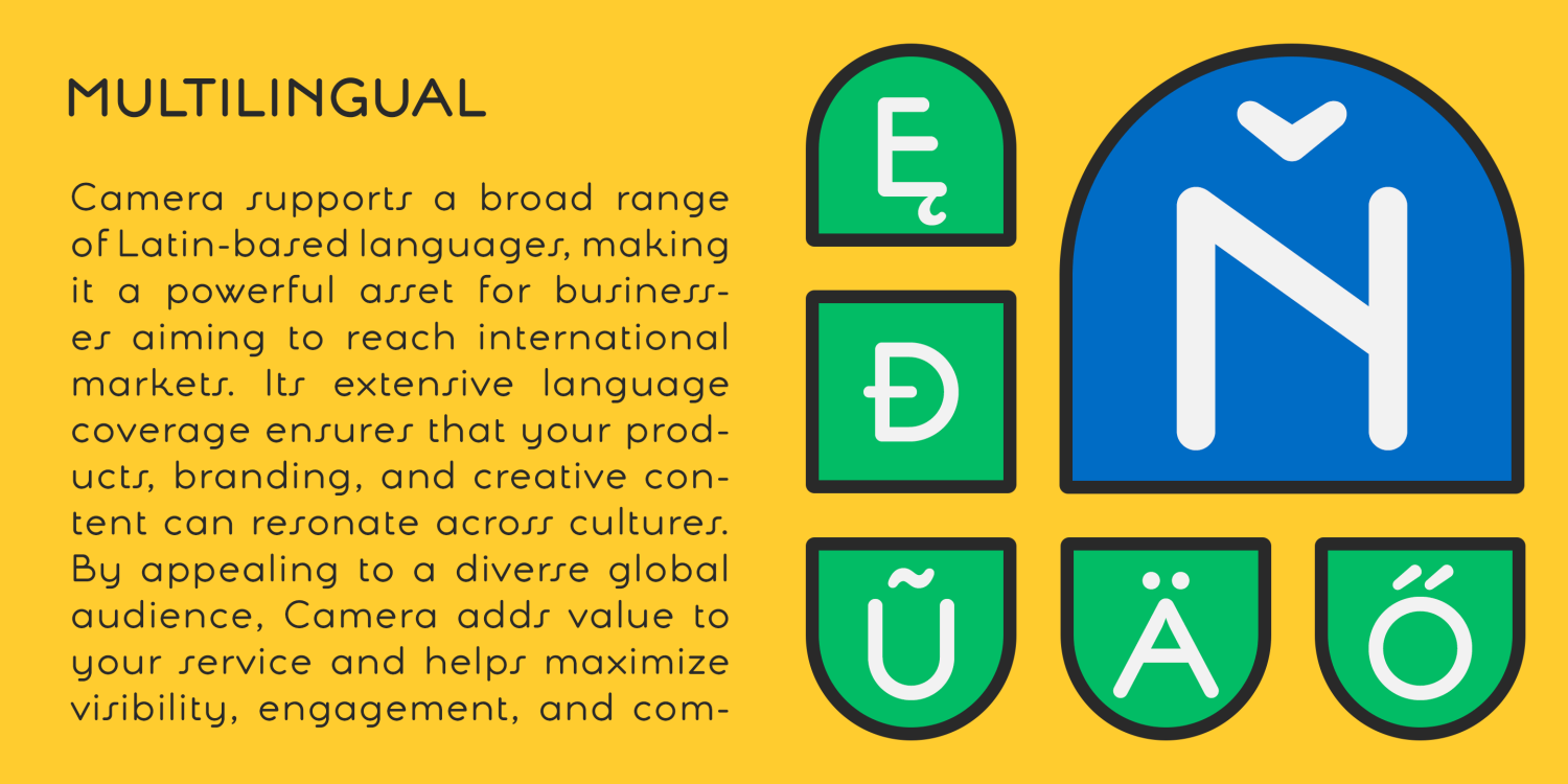 Camera Font Poster #8