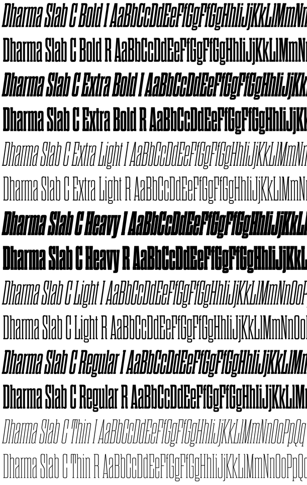Dharma Slab C Font Poster #1