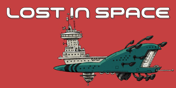 Space Colony Font Poster #1