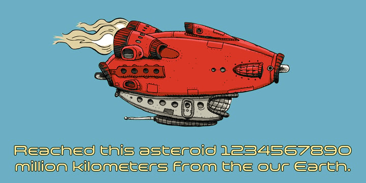 Space Colony Font Poster #1