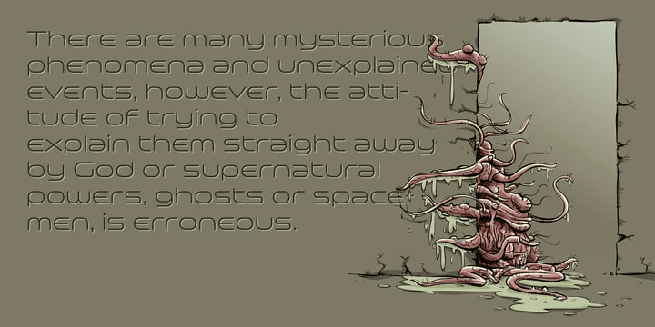 Space Colony Font Poster #1