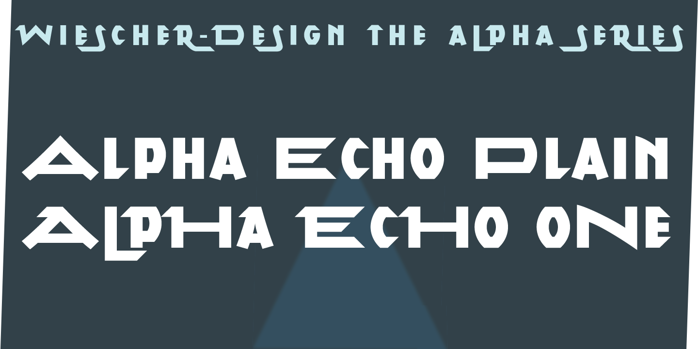 Alpha Echo Font Poster #1