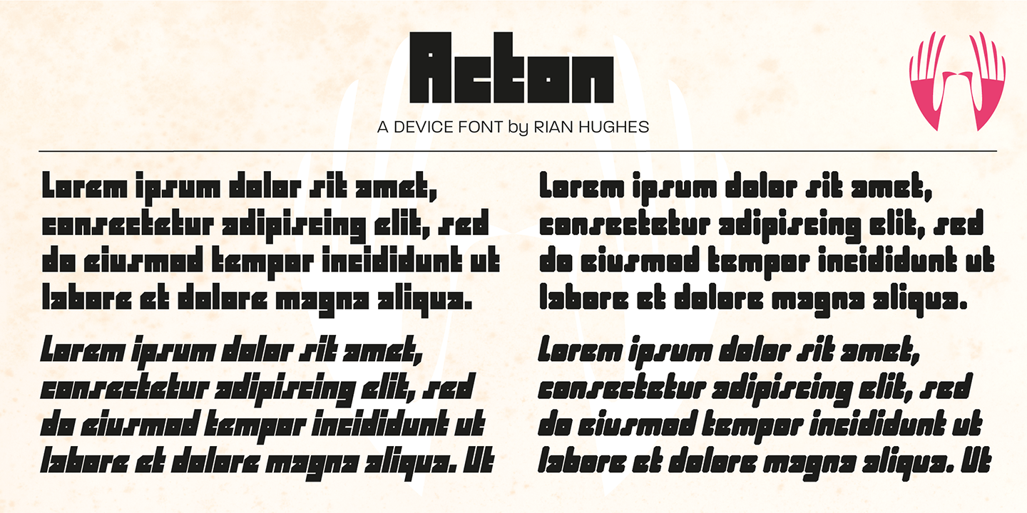 Acton Font Poster #1