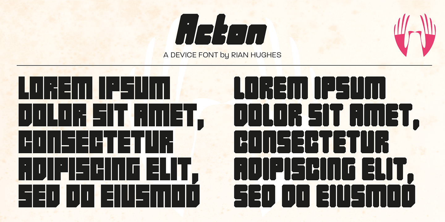 Acton Font Poster #1
