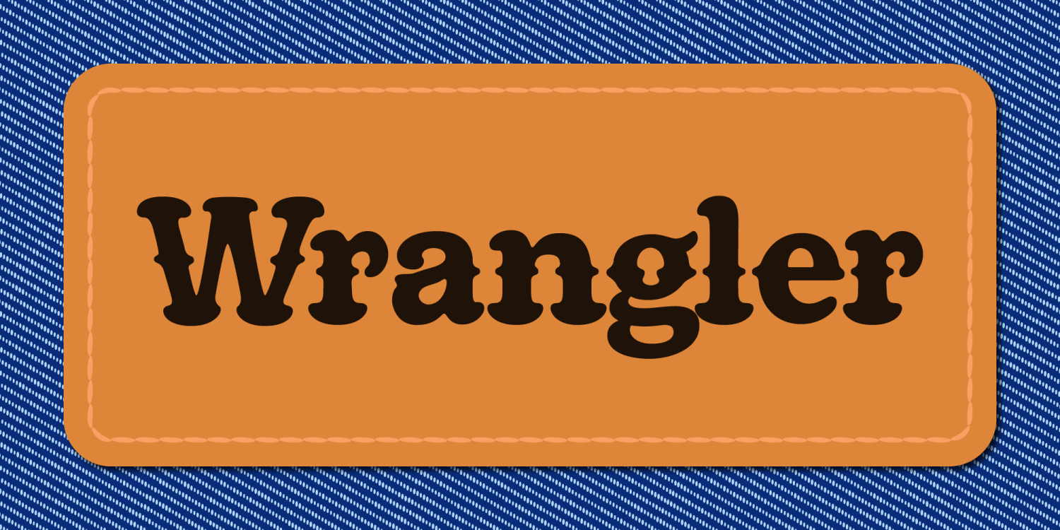 Wrangler Font Poster #1