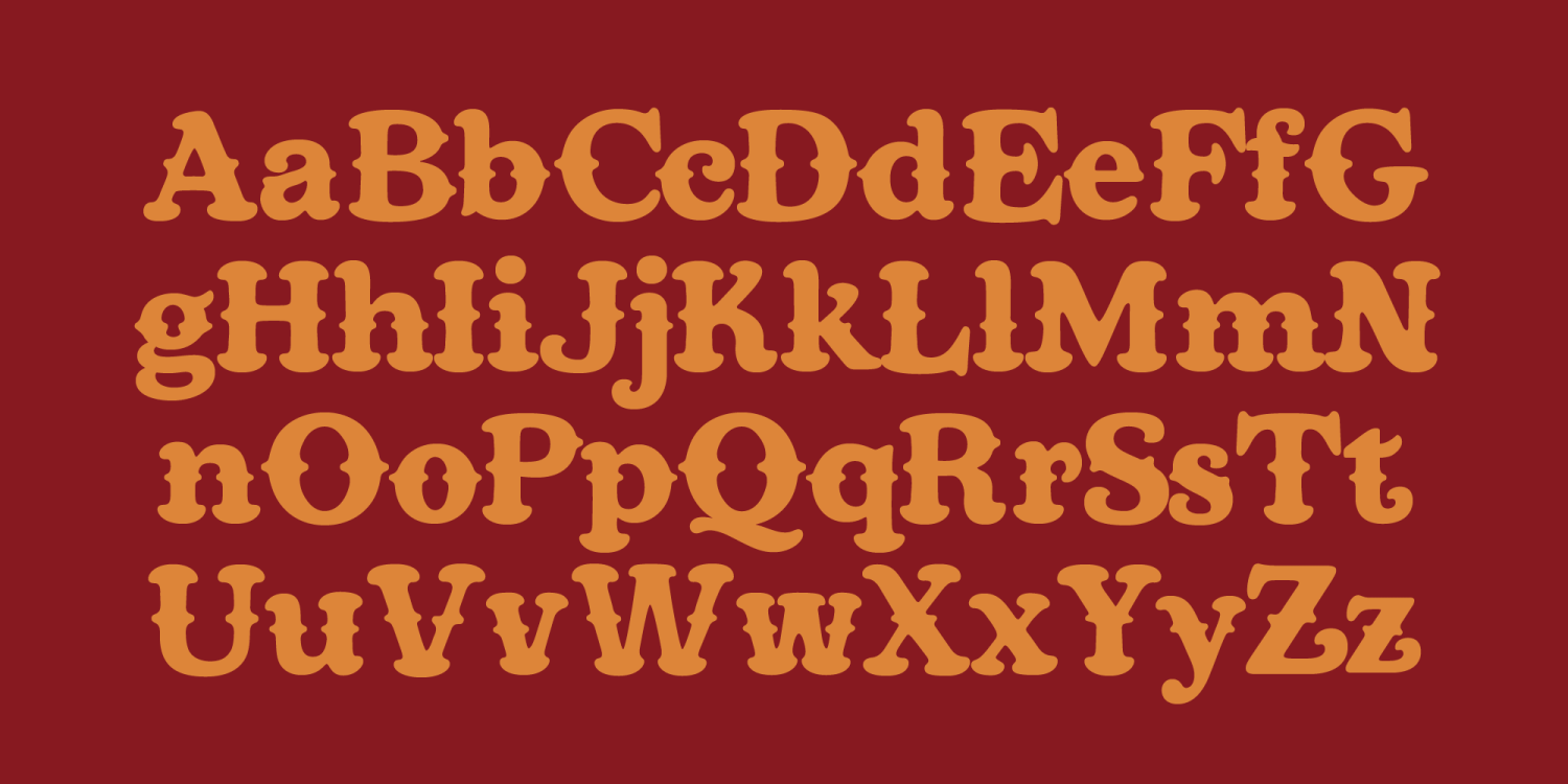 Wrangler Font Poster #1
