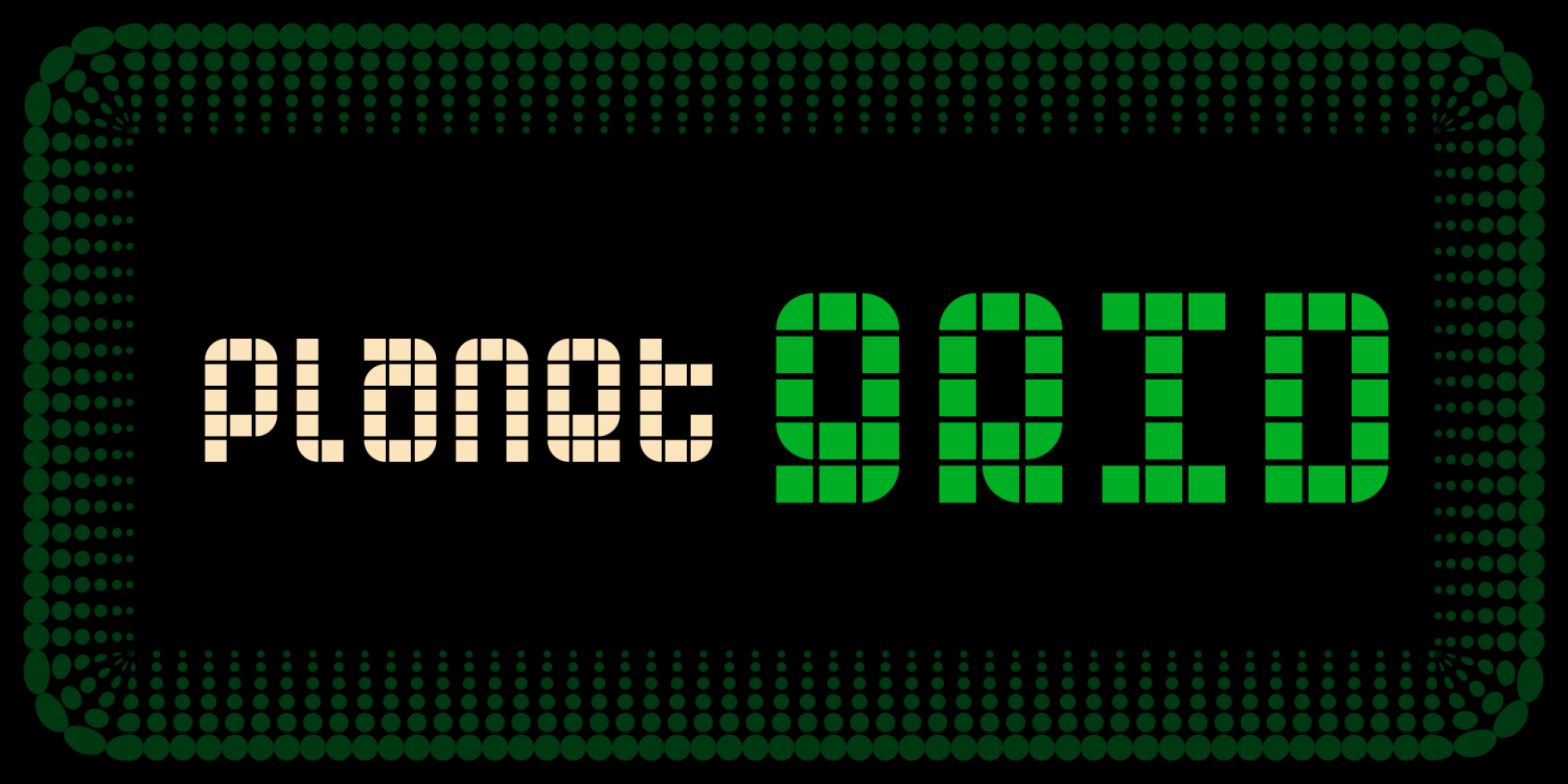 Planet Grid Font Poster #1
