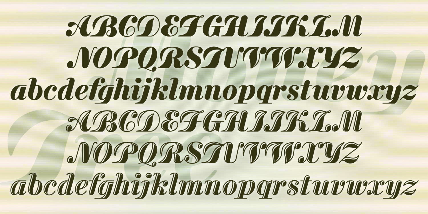 Money Tree Hilite Font Poster #1