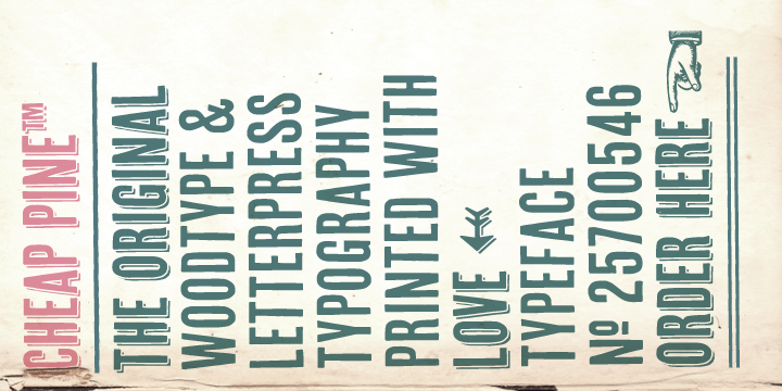 Cheap Pine Font Poster #1